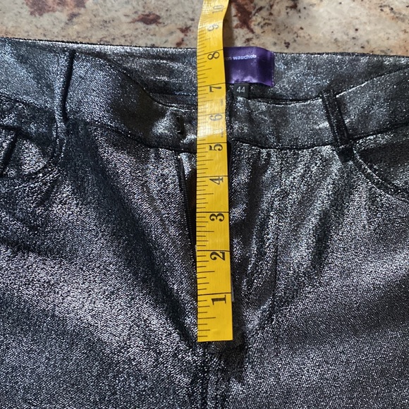 SHARON WAUCHOB SILVER METALIC SHINY PANTS SIZE 44. - Picture 11 of 16